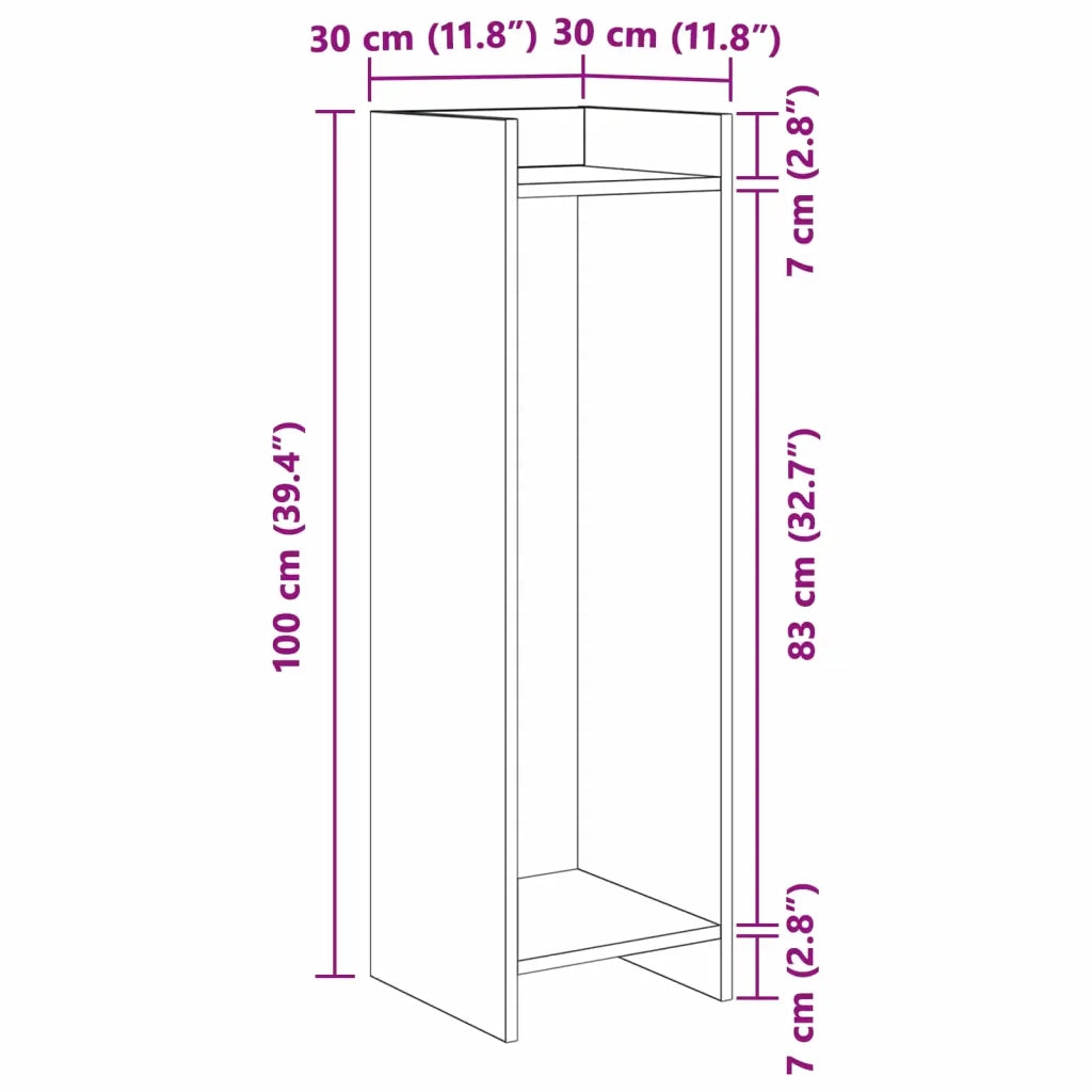 Supporto per piante | Sostegno per piante 2 pz Grigio Cemento 30 x 30 x 100 cm