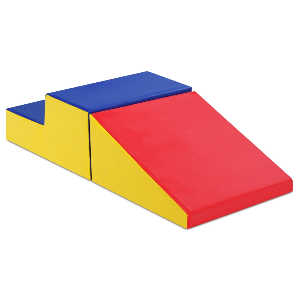 Set attivit¨¤ per arrampicarsi e gattonare, Gradini in schiuma morbida e rampa giocattolo per arrampicarsi, Colorato