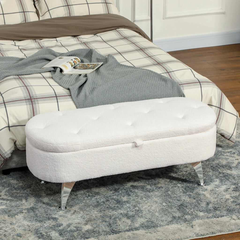 Cassettiera con coperchio e gambe in metallo ¨C Minimal ¨C Bianco