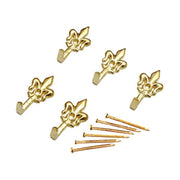 Gancio per quadro giglio oro 32 mm 5 pz