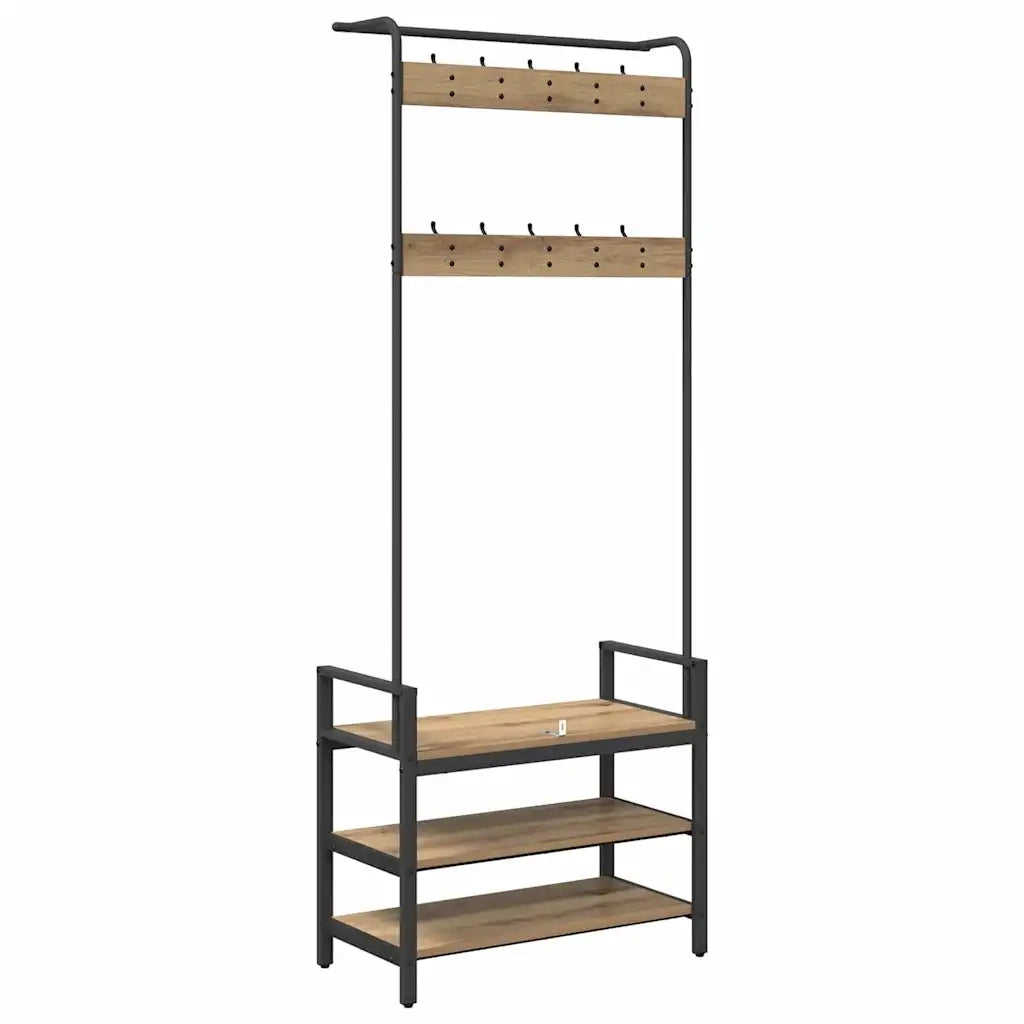 Appendiabiti Rovere artigianale 75 x 34 x 184 cm 879958