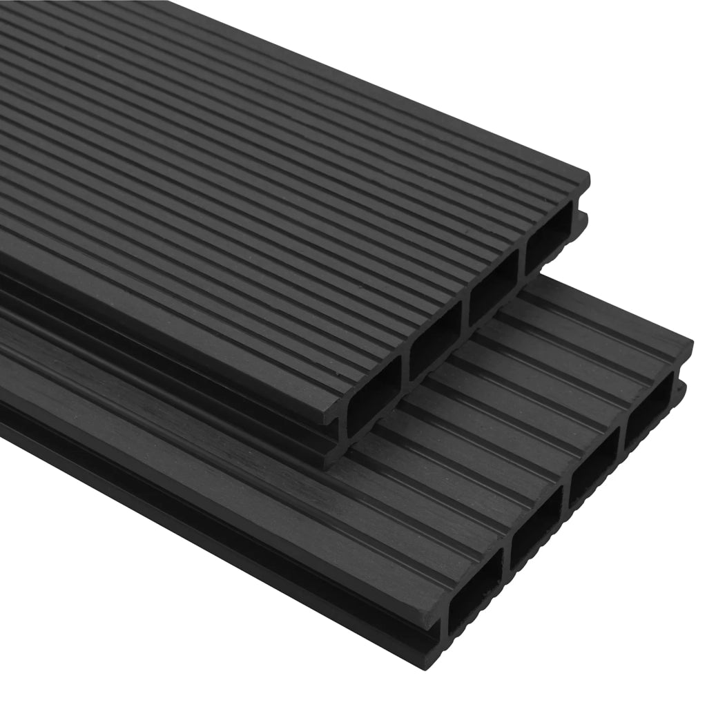 Pavimento da Deck 30 pcs Nero WPC 3444705