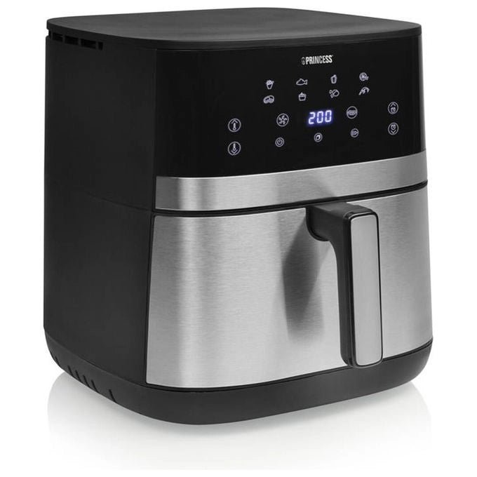 Princess FRIPRI182474 DualHeat Friggitrice ad aria 7 L 2300 W 12 programmi Touchscreen LED colore Nero