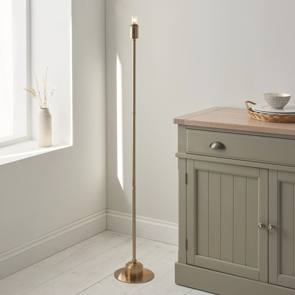 Lampada terra LED 1,5W cordless ottone BURLEY Endon
