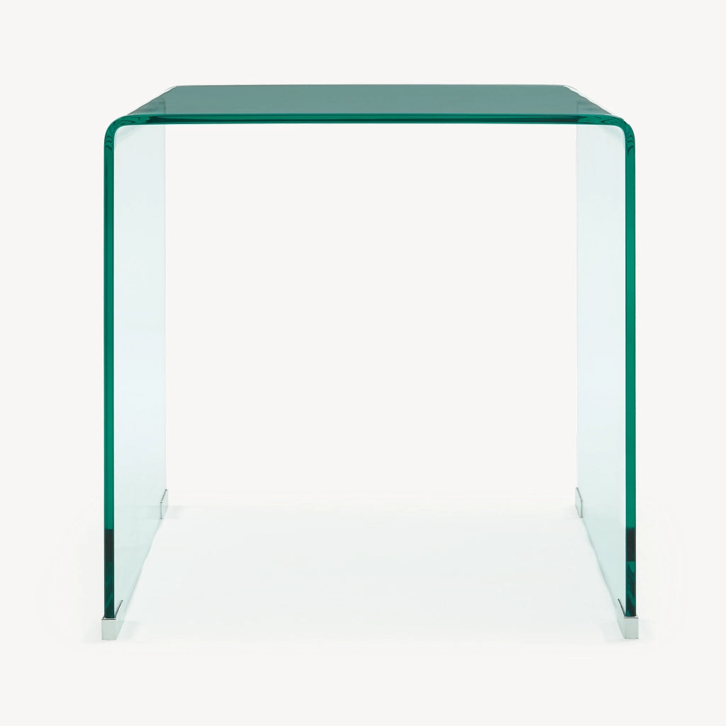 Tavolino da Salotto Varlofrek in Vetro 50 x 50 x 50 cm - Trasparente [en.casa]
