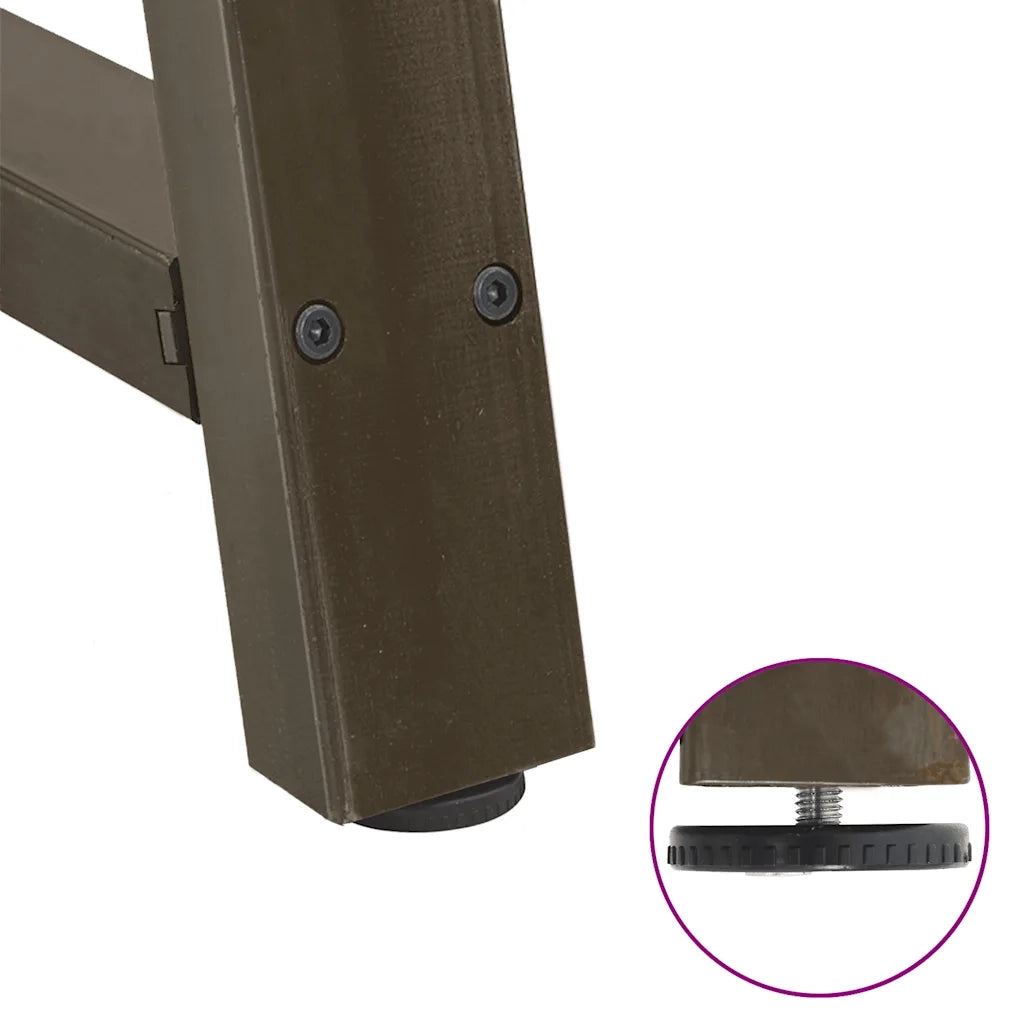 Gambe per tavolo da pranzo a forma di A 2 pz 60x(72-73) cm in acciaio 4012851