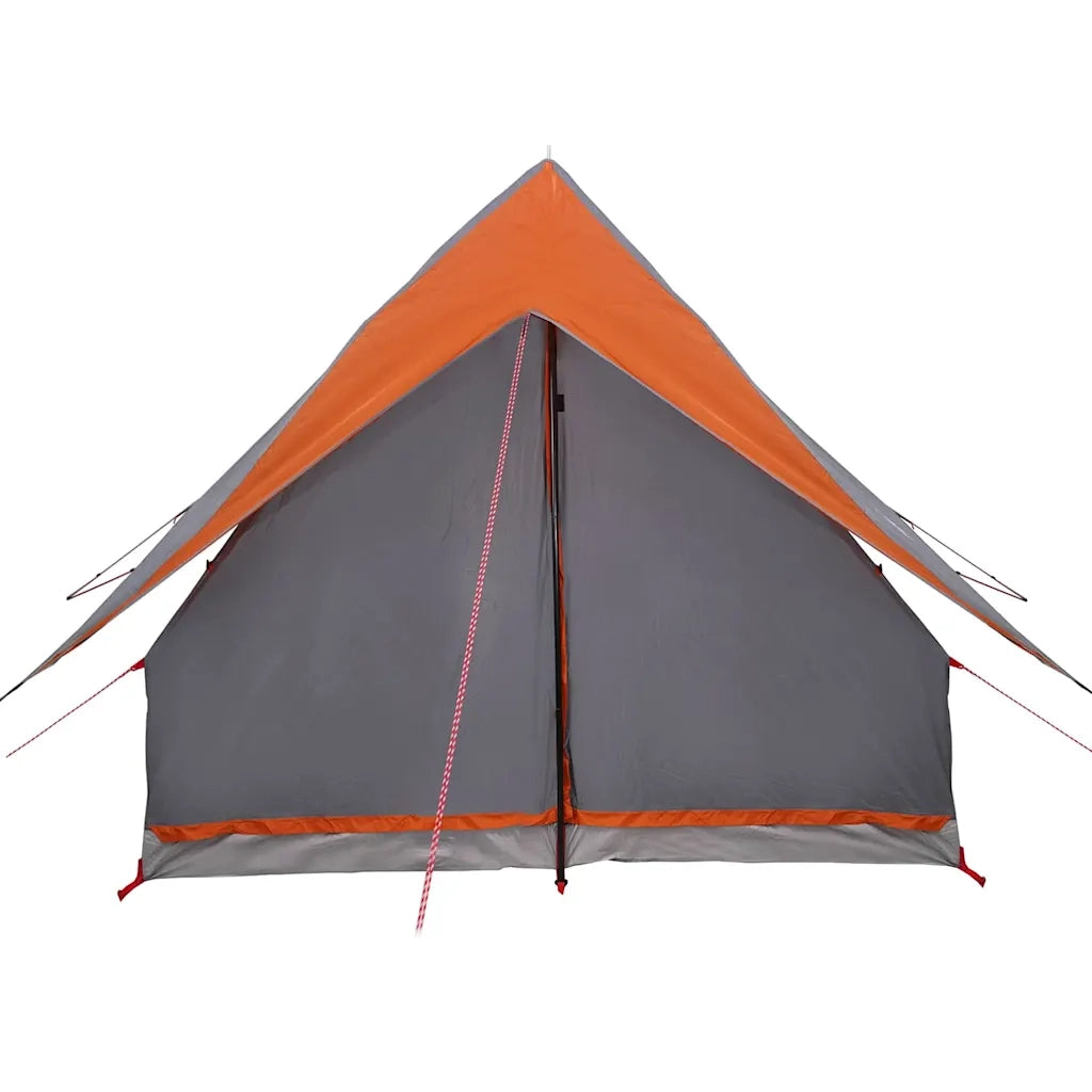 Tenda Familiare con tetto Grigio e arancione 220 x 220 x 184 cm 4100675