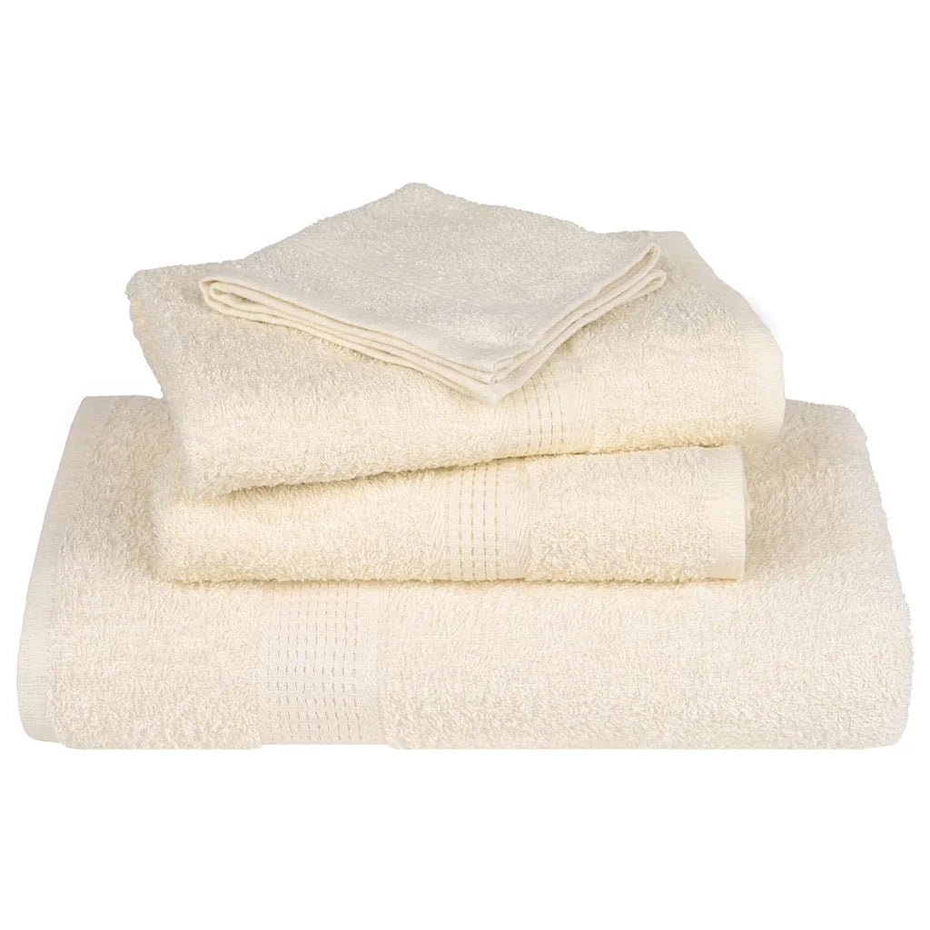 Asciugamani per sauna FROGN 4 pezzi Crema 80x200 cm 360 g/m² 137008