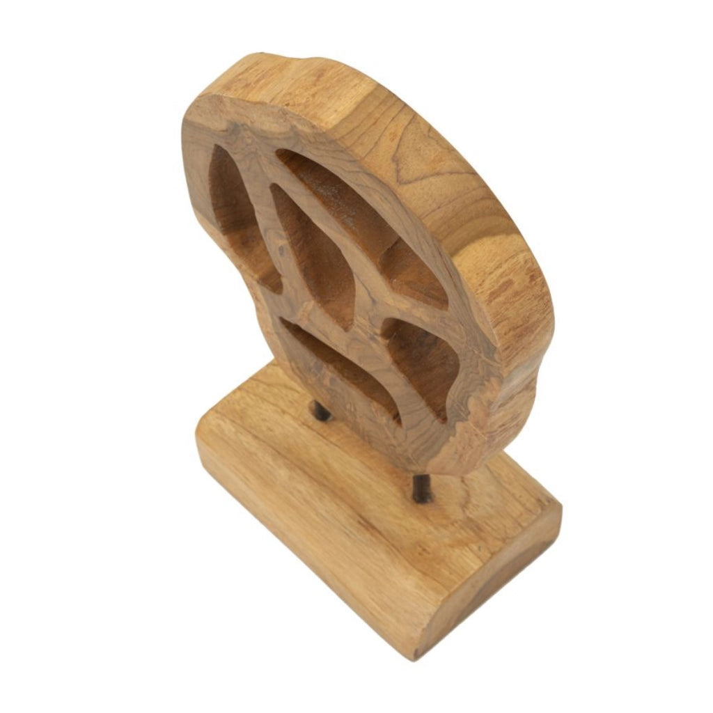 Scultura Radice 6, Marrone, Legno, 18x10x27 cm