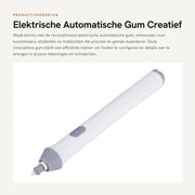 Penna Automatica Elettrica - Creativa - Batteria - Bianco - 22 Cariche - Ideale per Artisti - Incluso Accessori di Ricarica