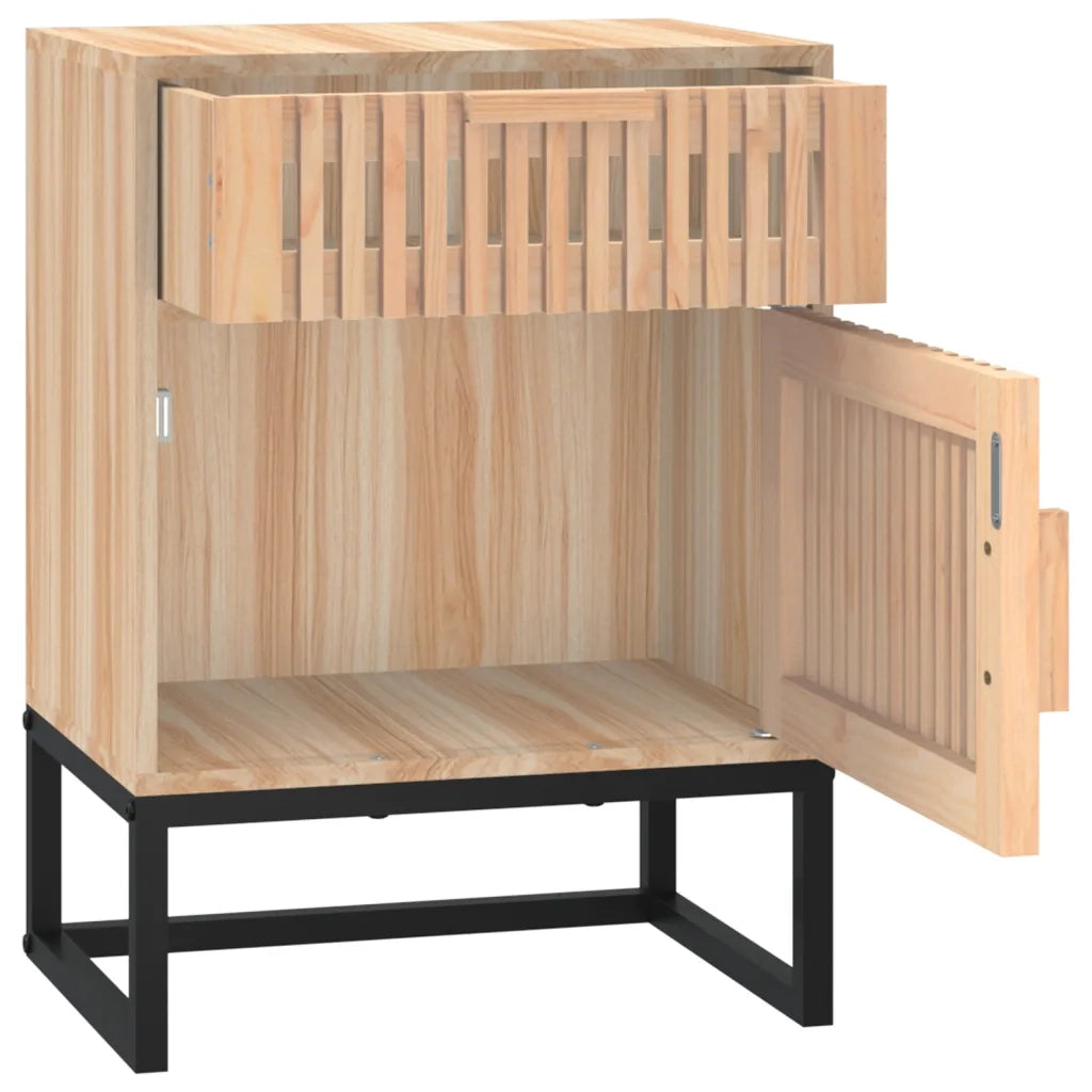 Comodino 40x30x55,5 cm Legno Multistrato e Ferro 352095