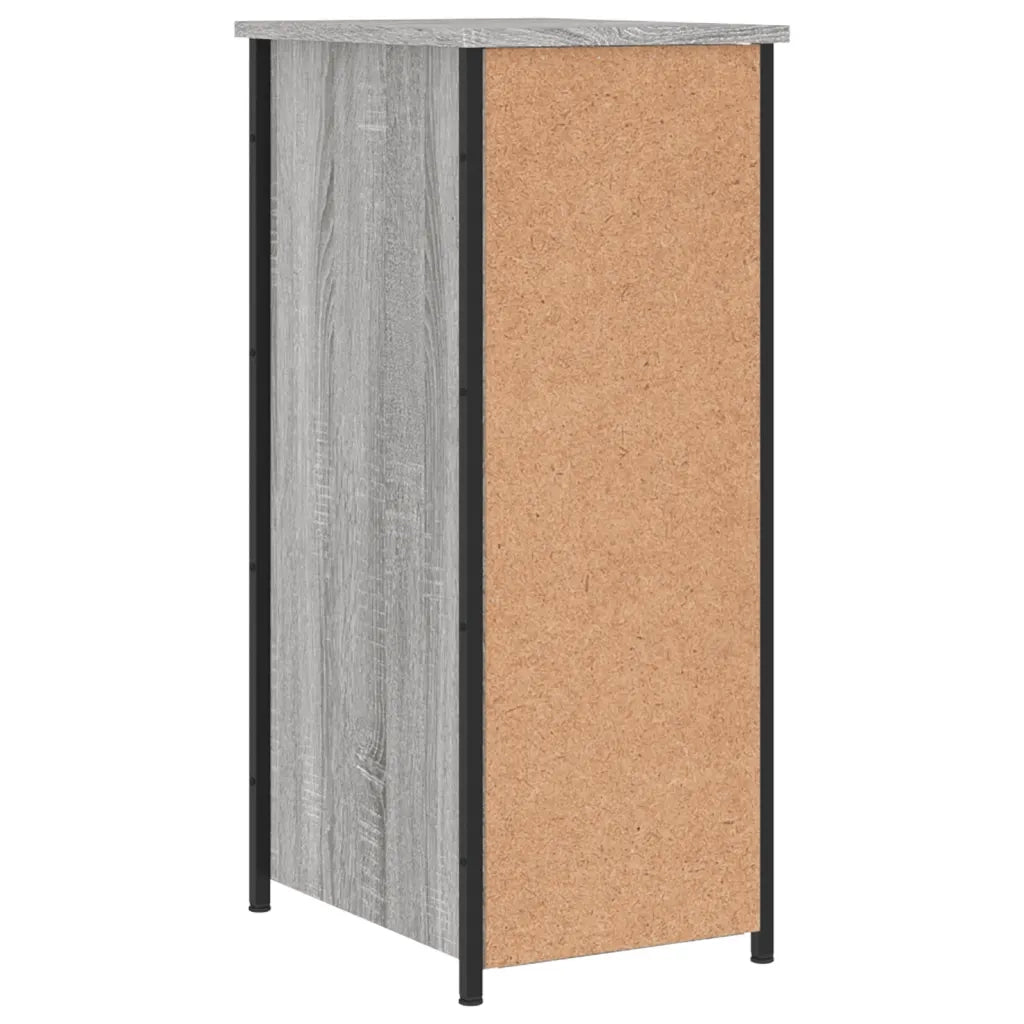 Comodini 2 pz Grigio Sonoma 32x42x80 cm in Legno Multistrato 825970