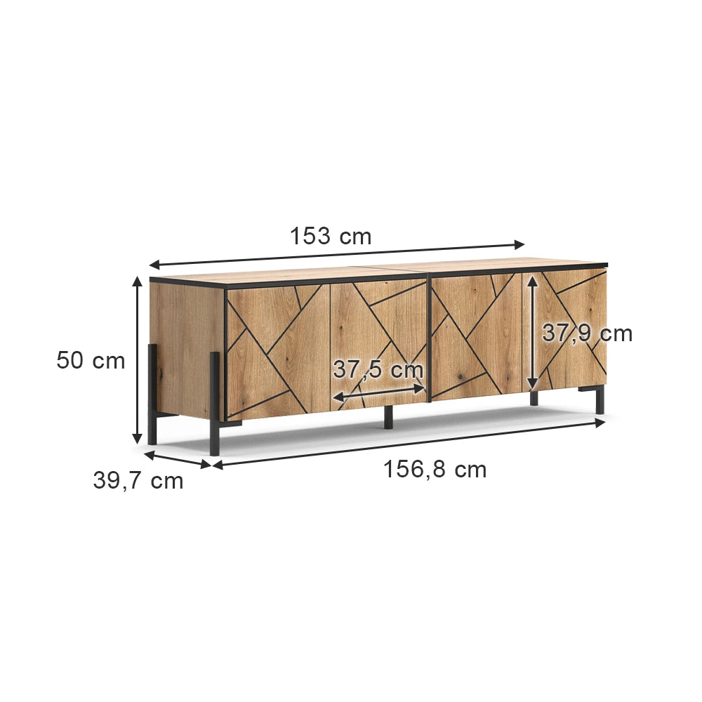 Vicco Mobile tv Rovere 156.8 x 50 cm