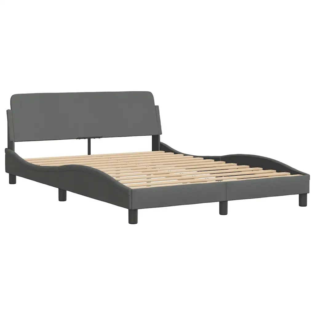 Giroletto senza Materasso Hanko Grigio Scuro 140x190 cm Tessuto