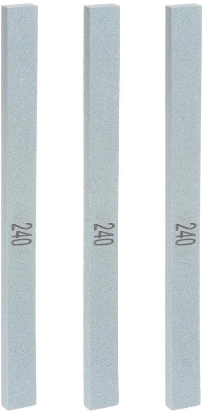 3 set di pietre abrasive 240 grano 150 mm x 12 mm x 6 mm pietra abrasiva rettangolare di siliciumcarbide verde