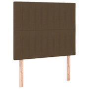 Testiera | Testata Marrone Scuro 80x5x118/128 cm Tessuto