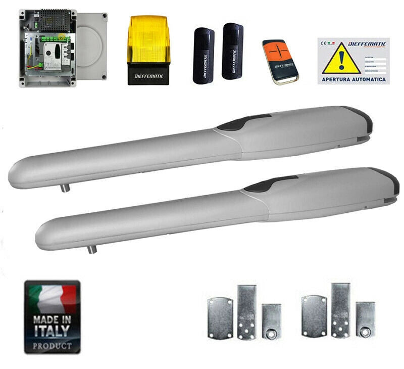 KIT AUTOMAZIONE CANCELLO A BATTENTE 24V COMPATIBILE CON DITEC CARDIN DASPI DFM
