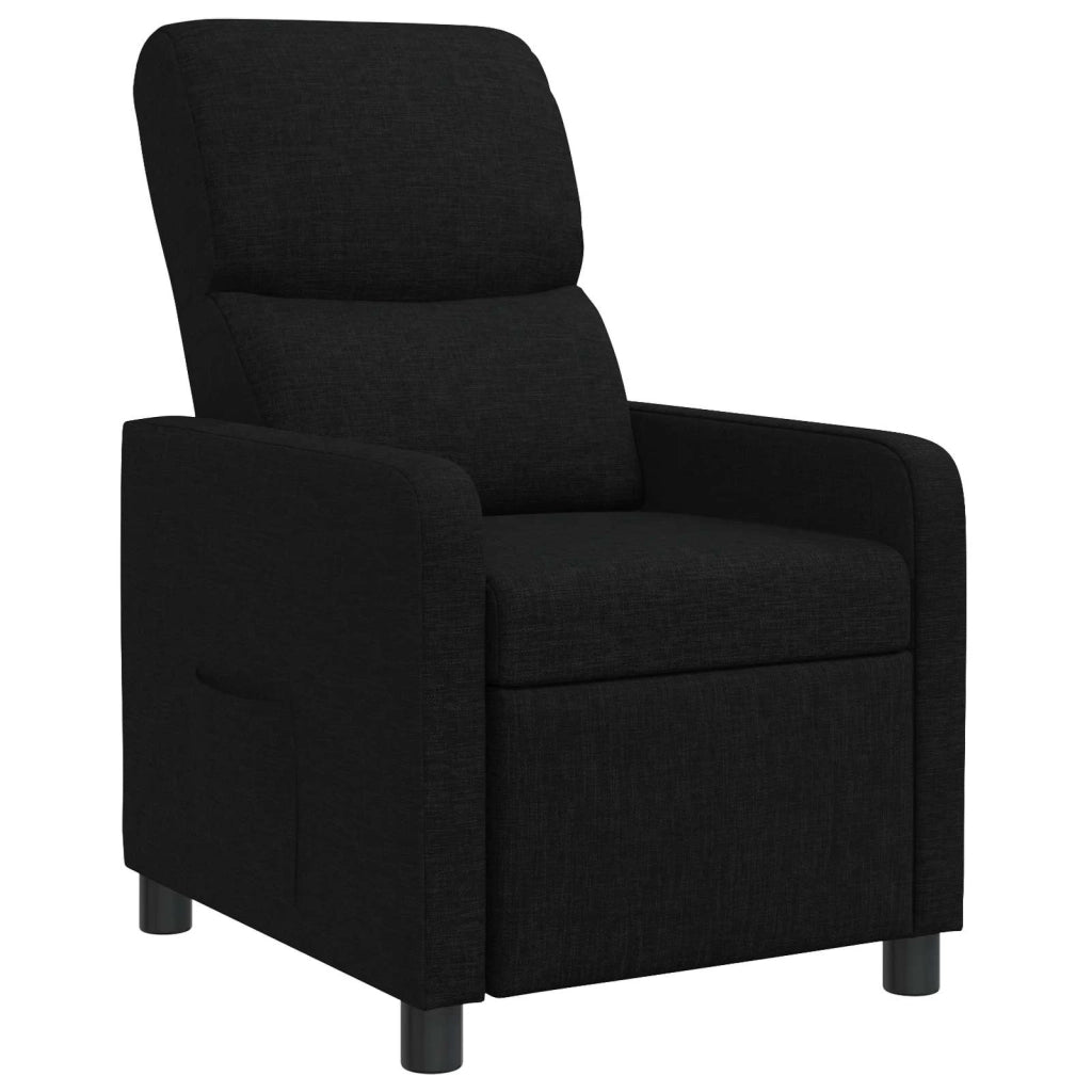Divano Sedia-Poltrona reclinabile Nero Tessuto 881661