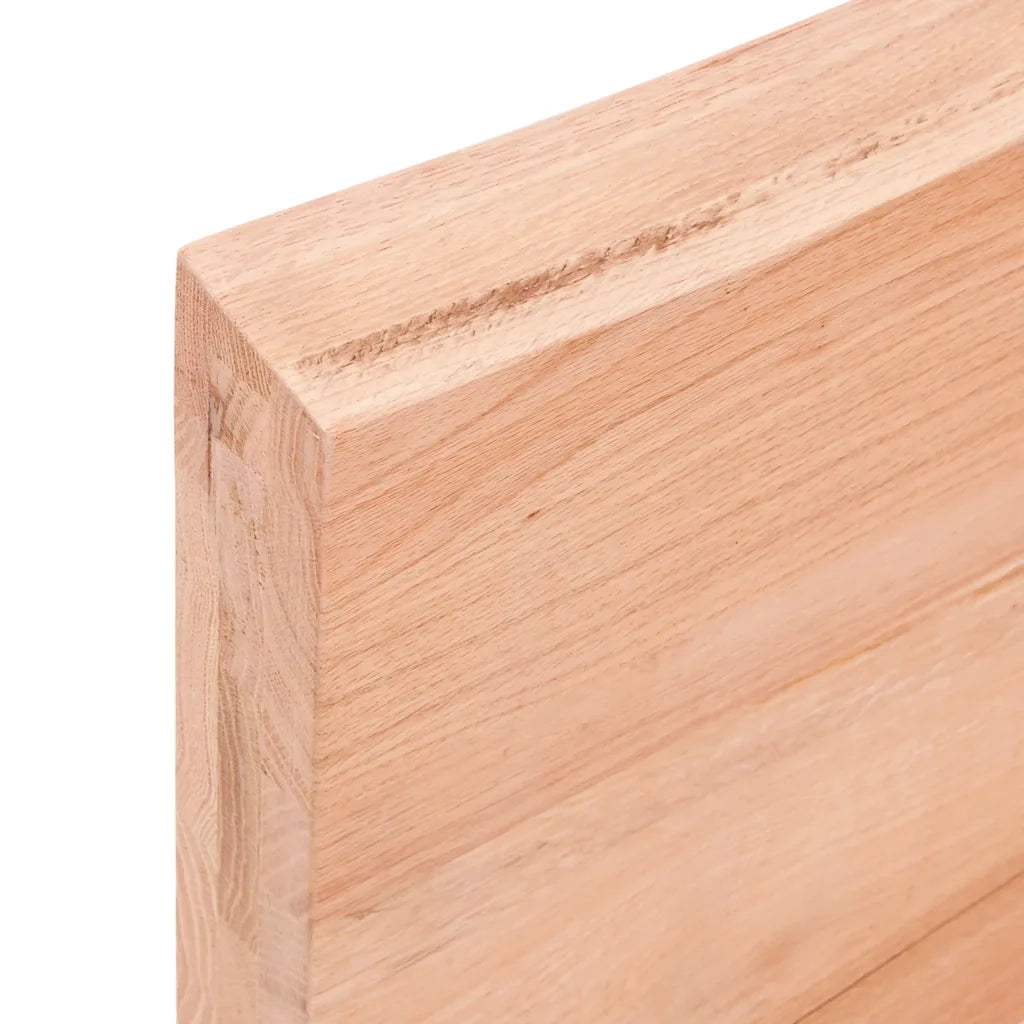 Piano Bagno Marrone 140x60x(2-6) cm Legno Massello Trattato 3156152