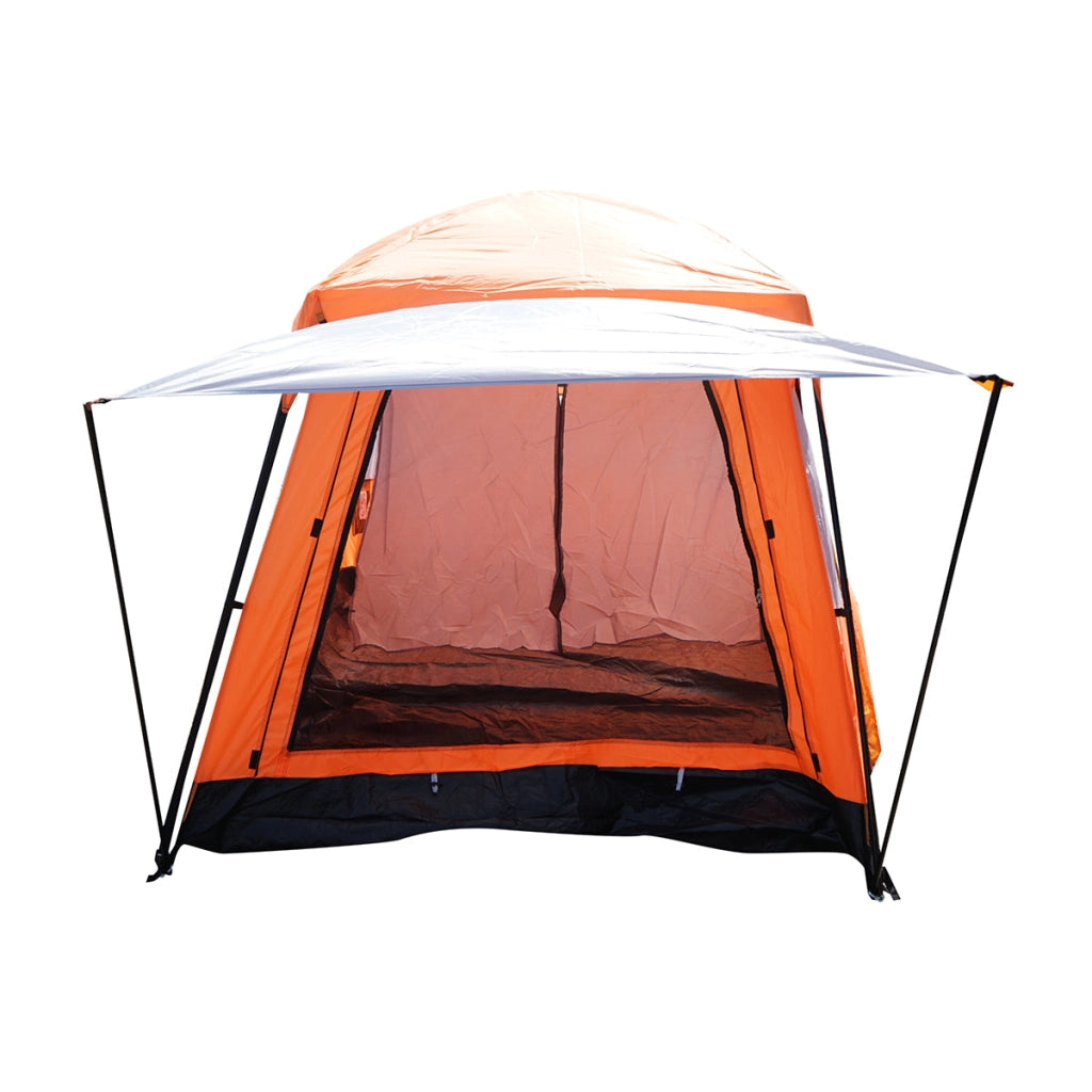 Tenda da campeggio per 2-4 persone con veranda, impermeabile, con protezione UV e zanzariera, 330x210x180 cm
