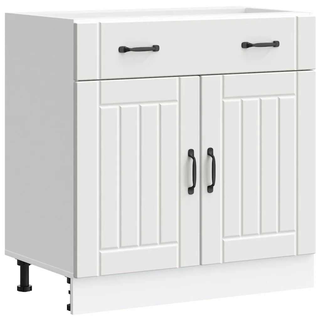 Pensile da cucina | Base da Cucina Lucca Bianco in Legno Multistrato