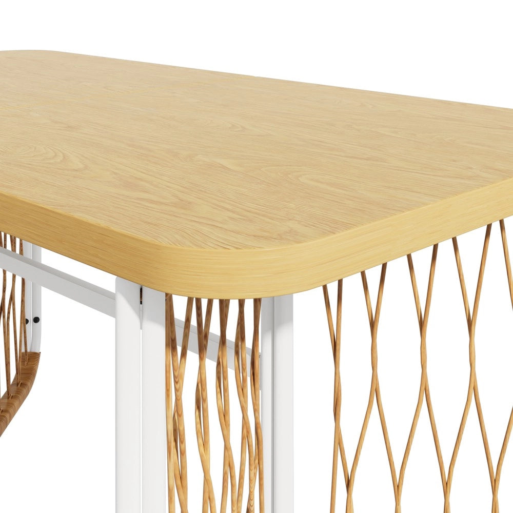 Set da Giardino con Cuscini ¨C Xylo ¨C Polyrattan, Braccioli, Metallo
