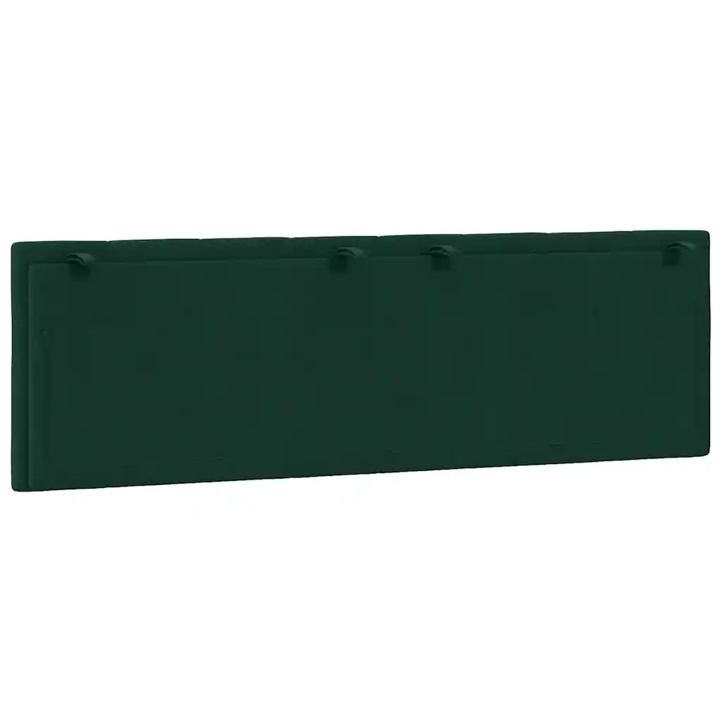 Cuscino Testiera-Cuscino per Testiera Hanko Verde Scuro 160 cm in Velluto