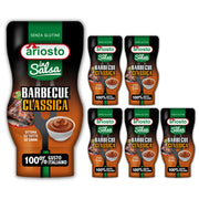Ariosto insalsa barbecue classica 6 squeezer da 315 grammi