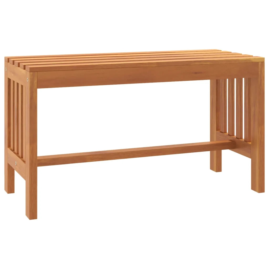 Panca da Giardino 80 cm Legno Massello di Eucalipto 363287