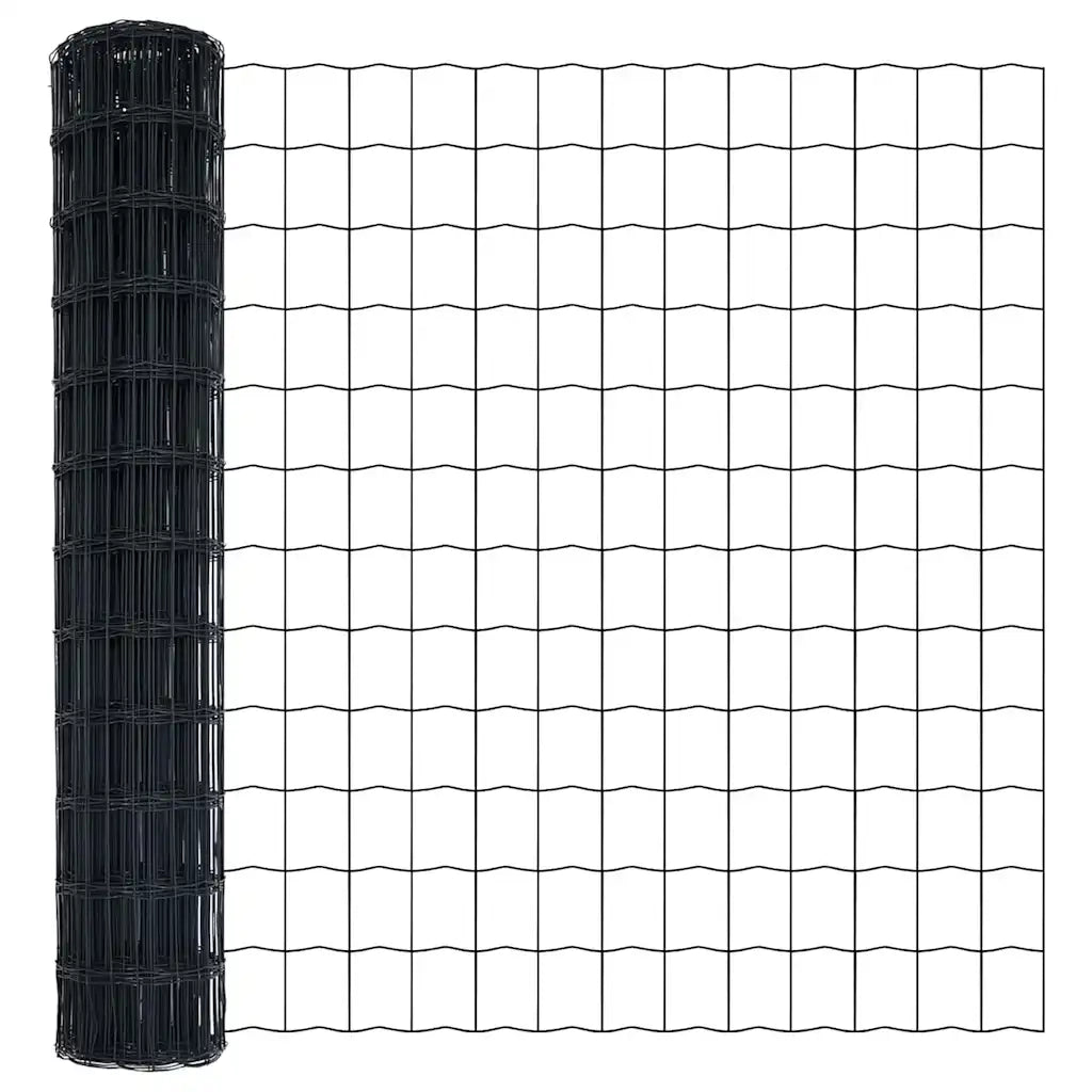 Recinzione Euro Grigio 1,2 x 10 m Ferro rivestito in PVC 42004502