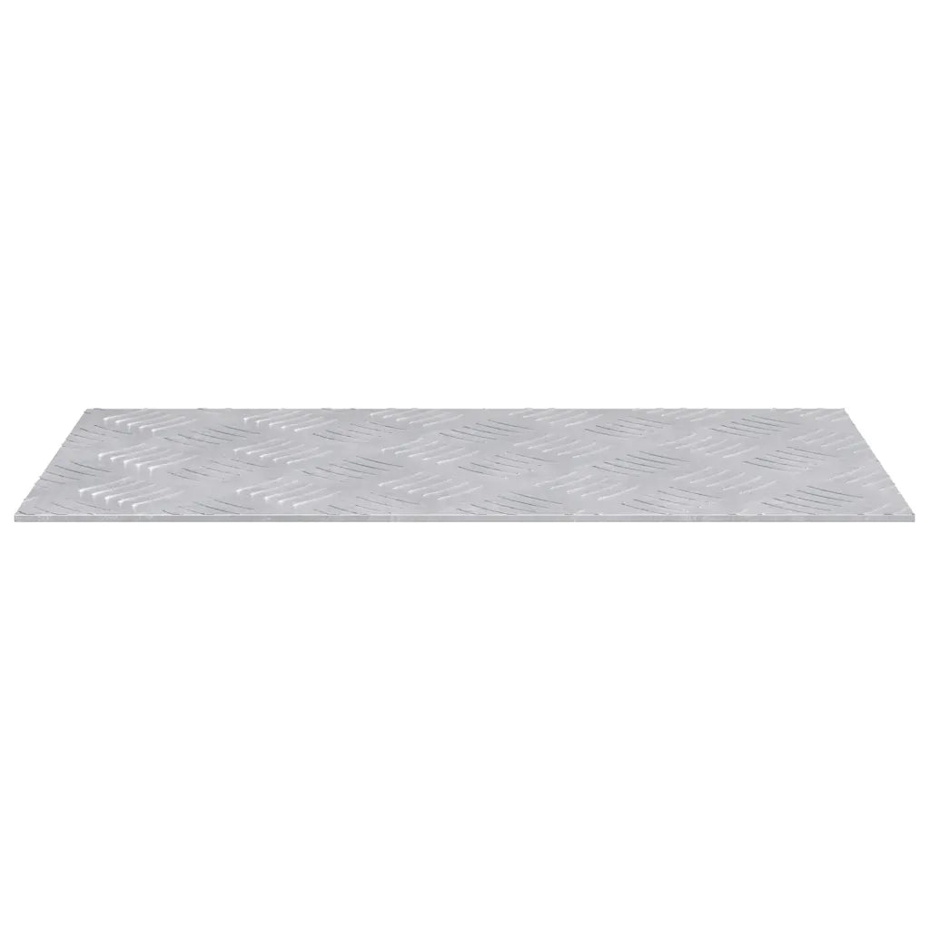 Gradini per Scale 2 pz | Tappetini per scale autoadesivi Argento 50 x 25 cm Alluminio