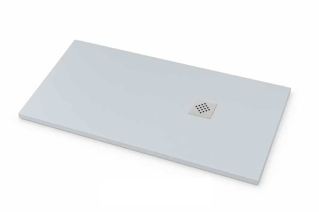 Piatto doccia Ardesia extra piatto 90X190 cm colore Grigio chiaro RAL 7035 griglia Grigio chiaro