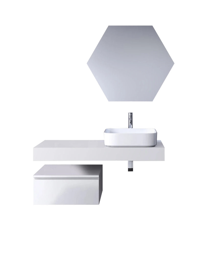 Composizione 4 pezzi ASTRA bianco