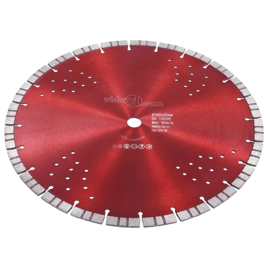 Disco da Taglio Diamantato con Turbo e Fori in Acciaio 350 mm CFW1719423