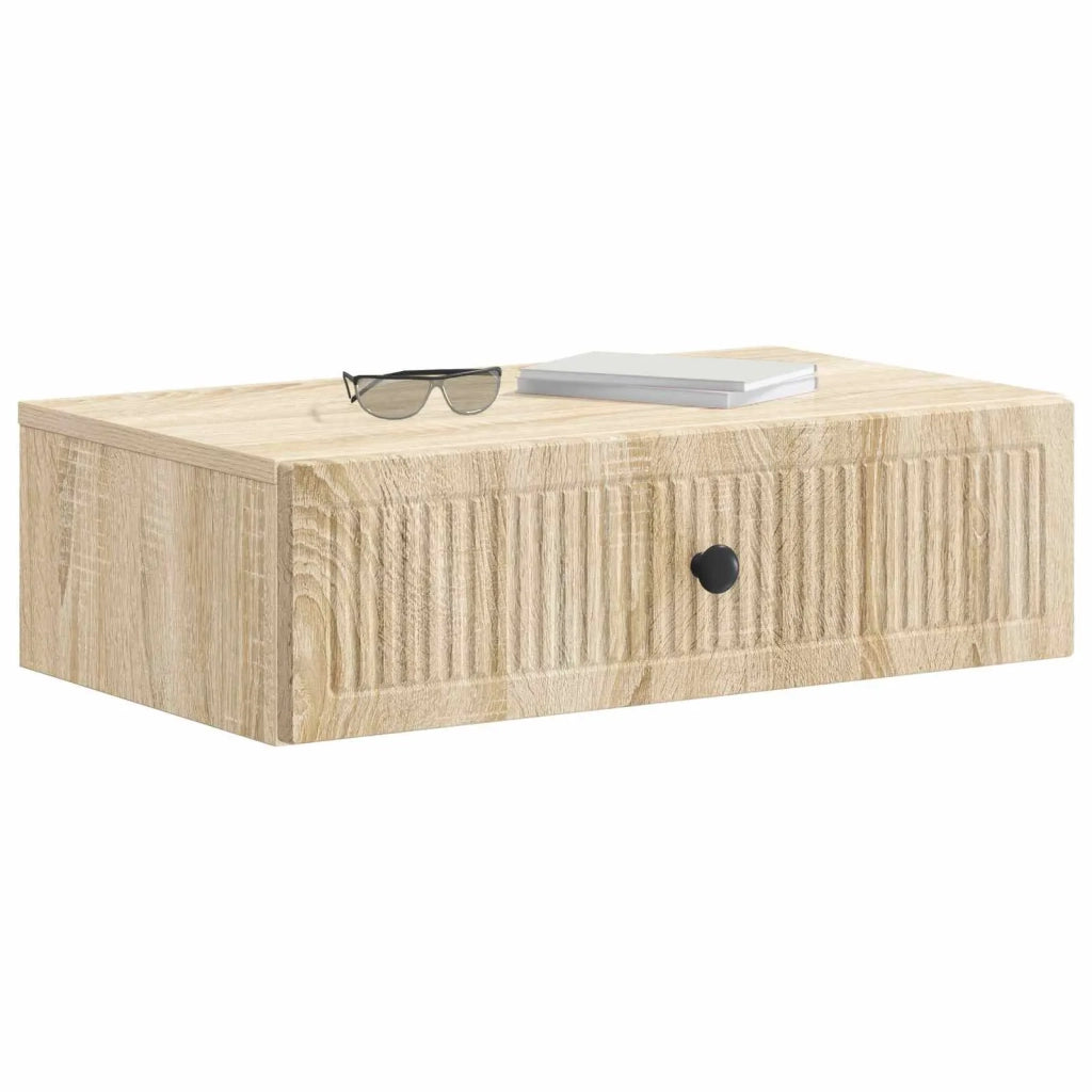 Tavolino da Parete Laterale | Tavolo laterale | Tavolino Rovere Sonoma 59 x 34,5 x 17 cm