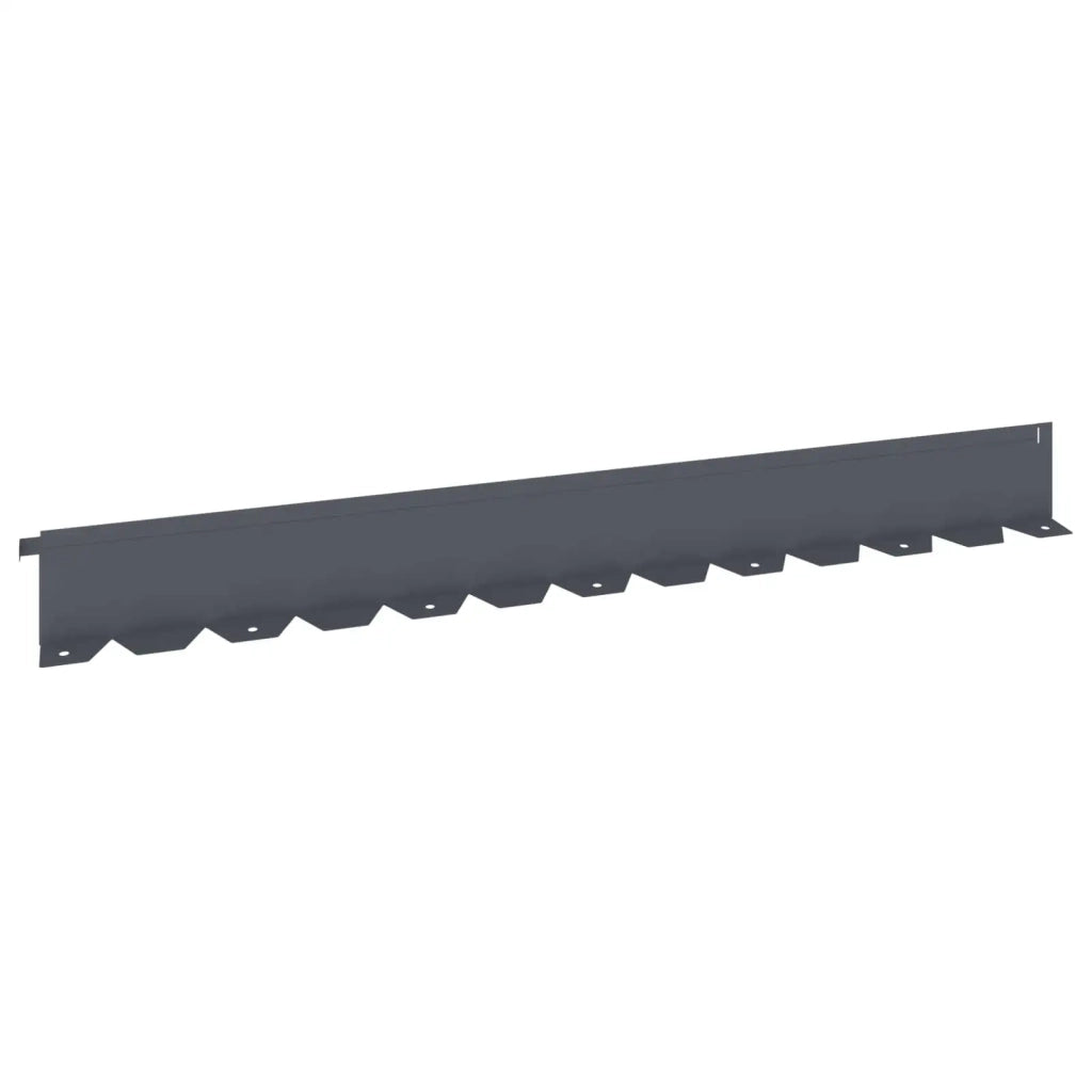 Bordura per Prato 30 pz 102 x 10 x 4 cm Acciaio Antracite 8008750