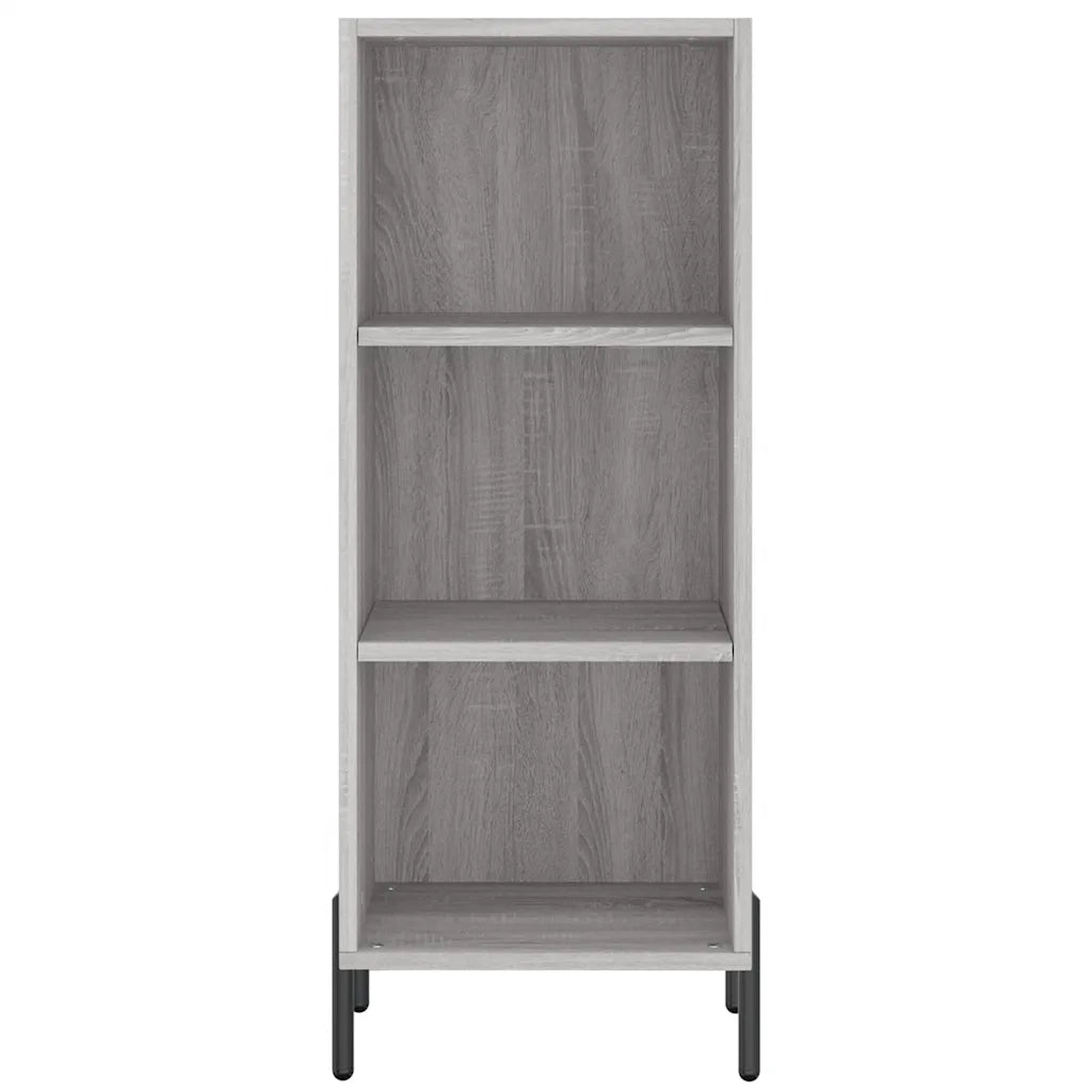 Credenza | Madia | Buffet da pranzo | Armadio da pranzo Grigio Sonoma 34,5x34x180 cm in Legno Multistrato