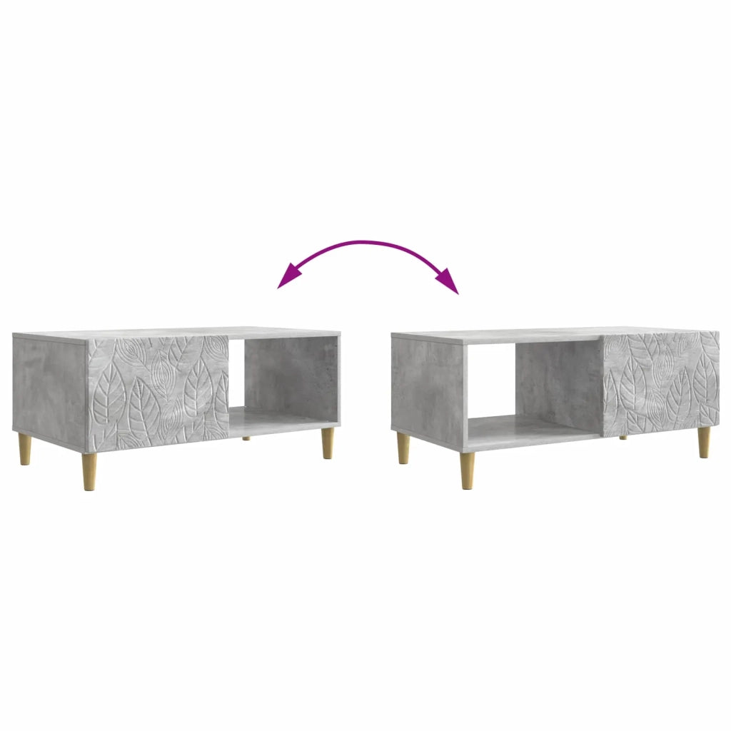 Tavolino da salotto | Tavolino da caff¨¨ | Tavolino da Soggiorno Grigio Cemento 90 x 50 x 40 cm