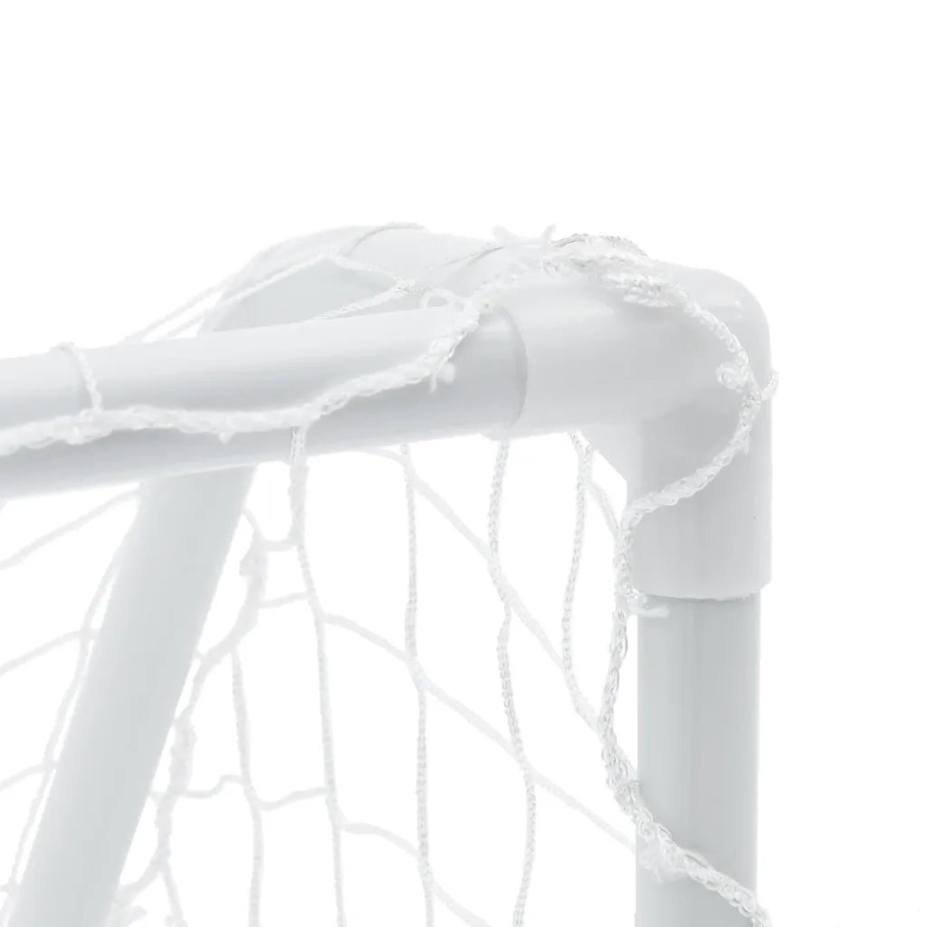 Porte Calcio Bambini 2pz con Pallone Bianco 64x35x48 cm Metallo 4008436