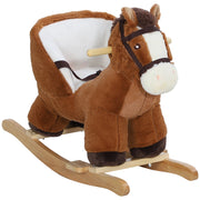 Cavallo a Dondolo per Bambini ¨C zephmum ¨C Base Legno con Sicurezza e Sonoro
