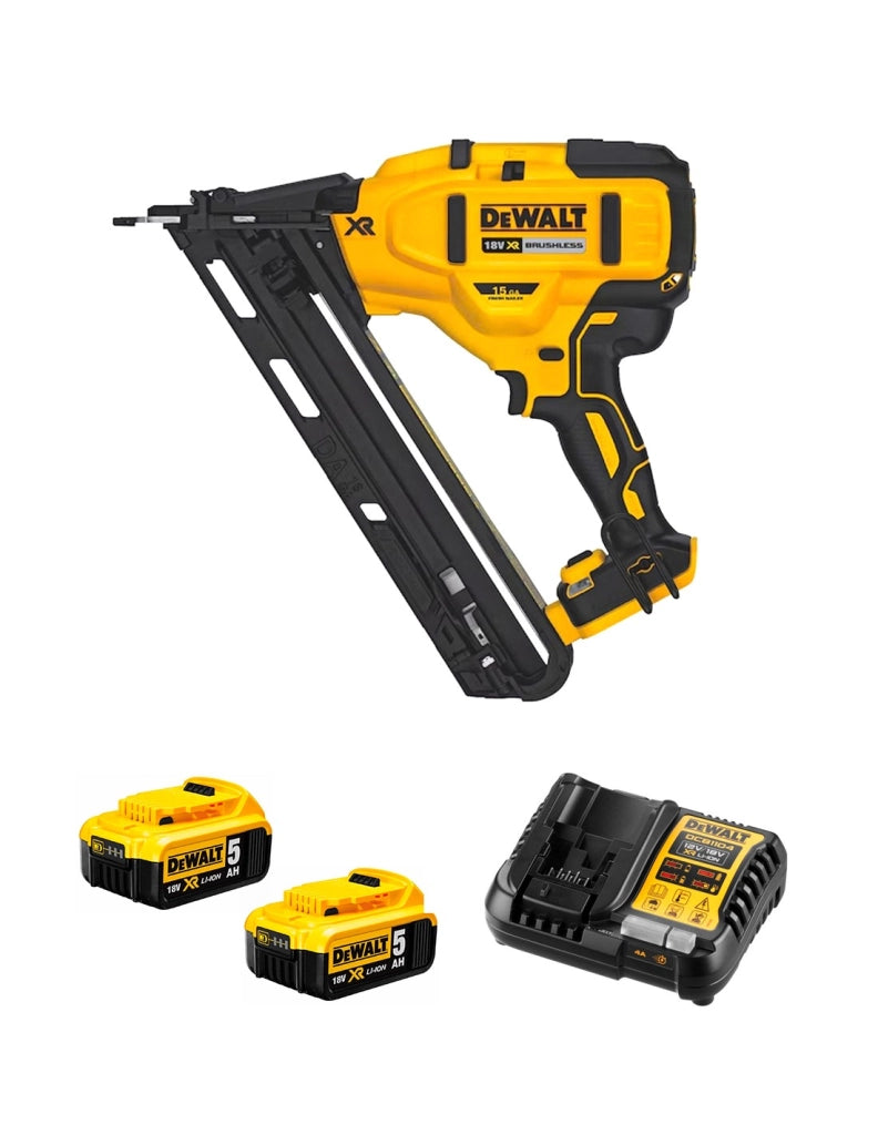 Chiodatrice DeWALT DCN650P2-SK (2 x 5,0 Ah + DCB1104)