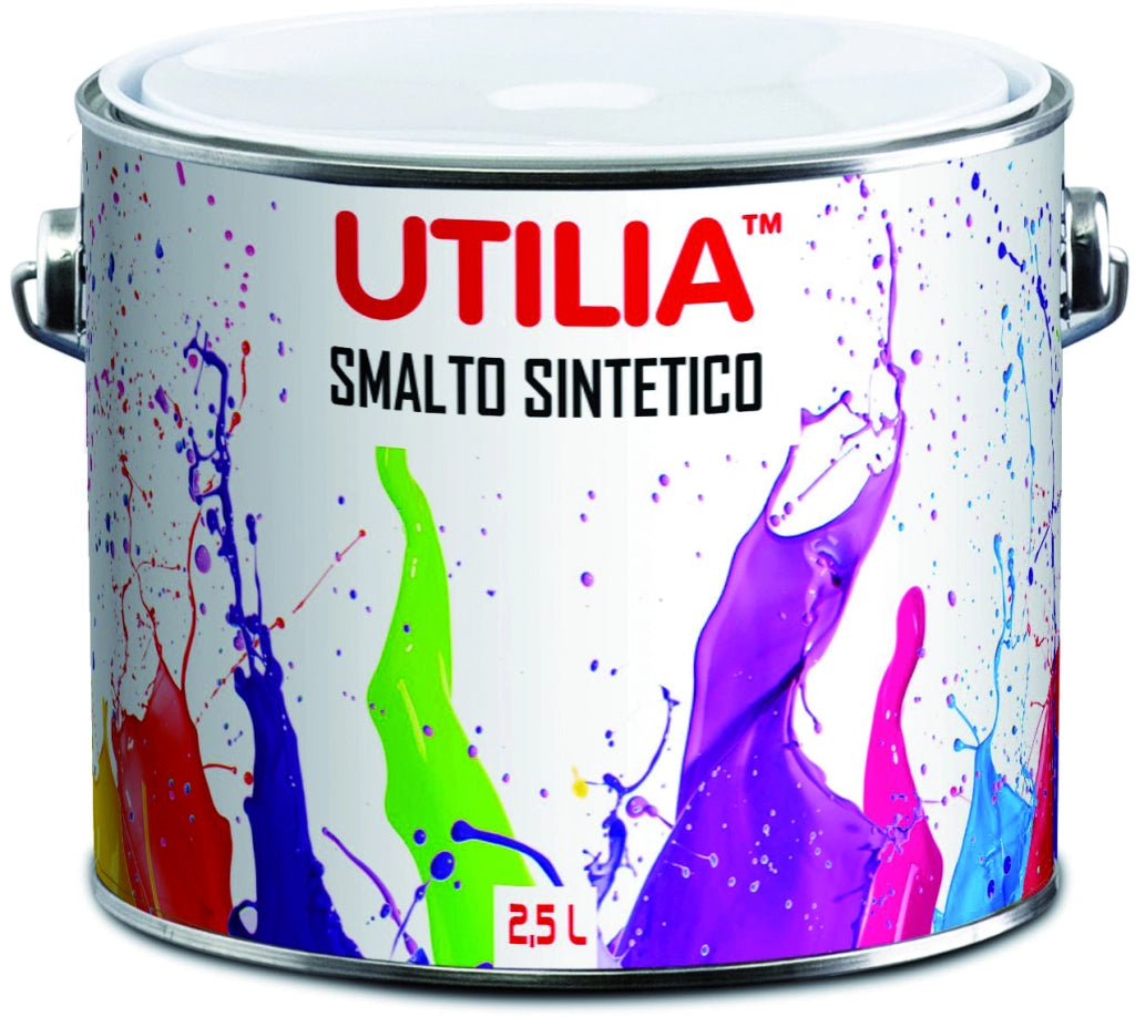 Utilia SMALTO SINTETICO lt. 2,5 Bianco lucido 2.00 pz
