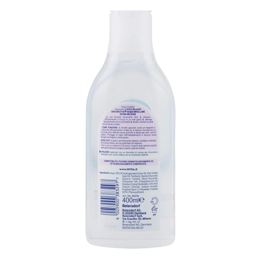 NIVEA ACQUA MICELLARE 400 ML PELLI SENSIBILI