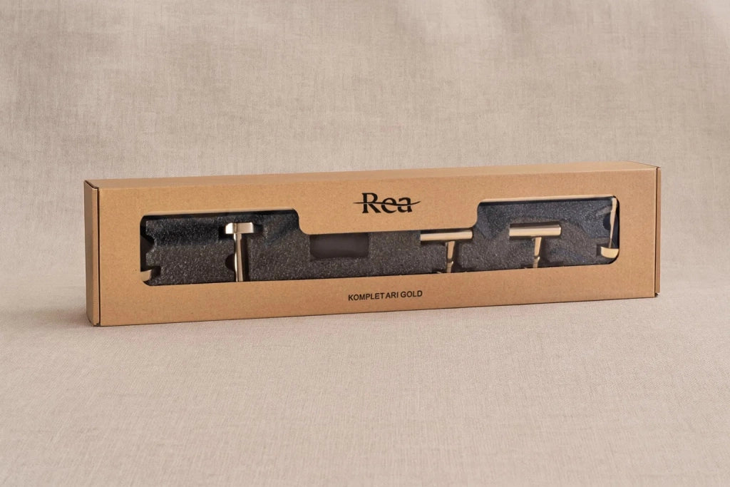 Set Accessori Da Bagno Ari Gold 4 Pezzi
