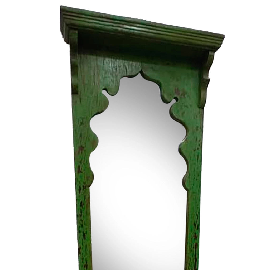 Specchio legno verde 53x50x196h cm