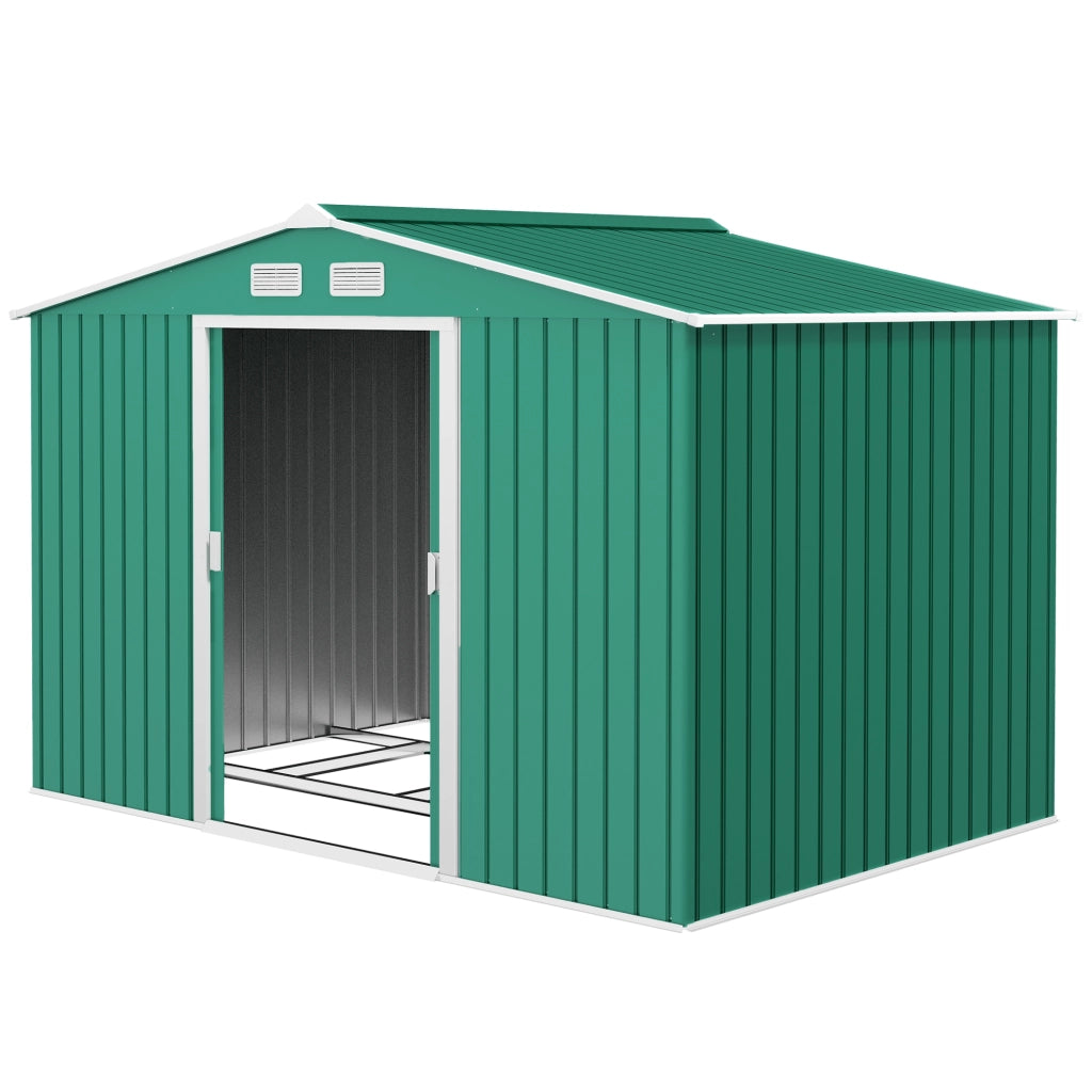 Casetta da Giardino in Acciaio ¨C Xylo ¨C Verde Scuro 277x195x192 cm