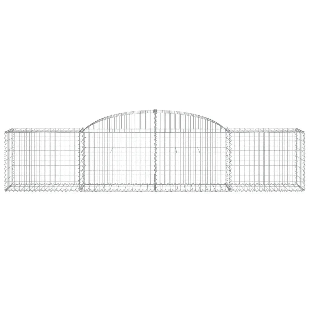 Cesti Gabbioni ad Arco 7 pz 300x50x60/80 cm Ferro Zincato 3146670