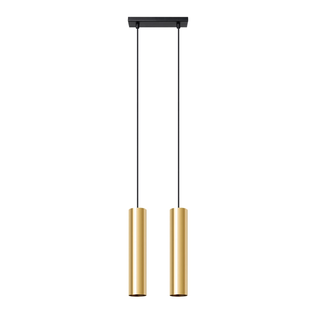 Lampada da parete in acciaio verde oceano LAGOS 2x GU10 LED Max 10W Oro lucido