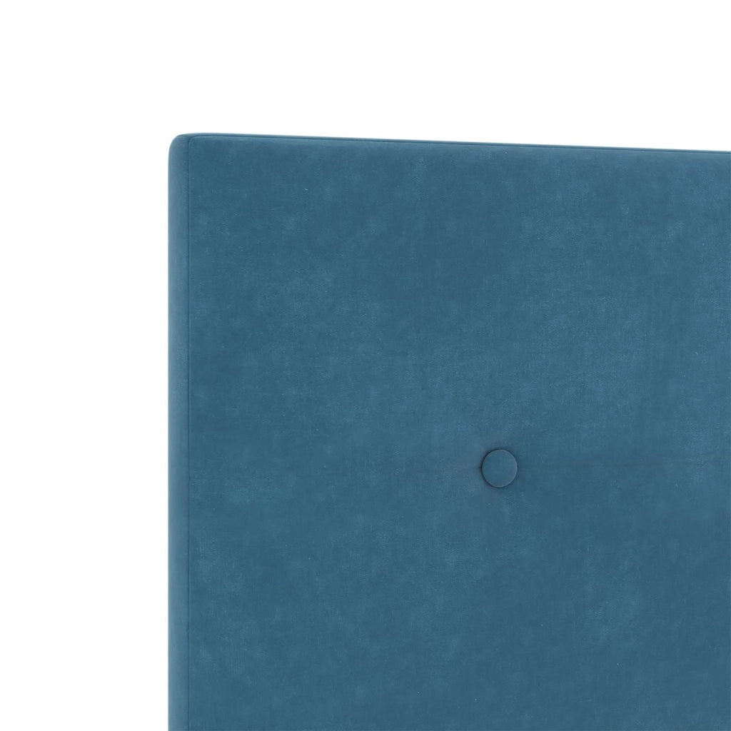 Letto Box Spring LED con Materasso Blu 80 x 200 cm Velluto 3455961