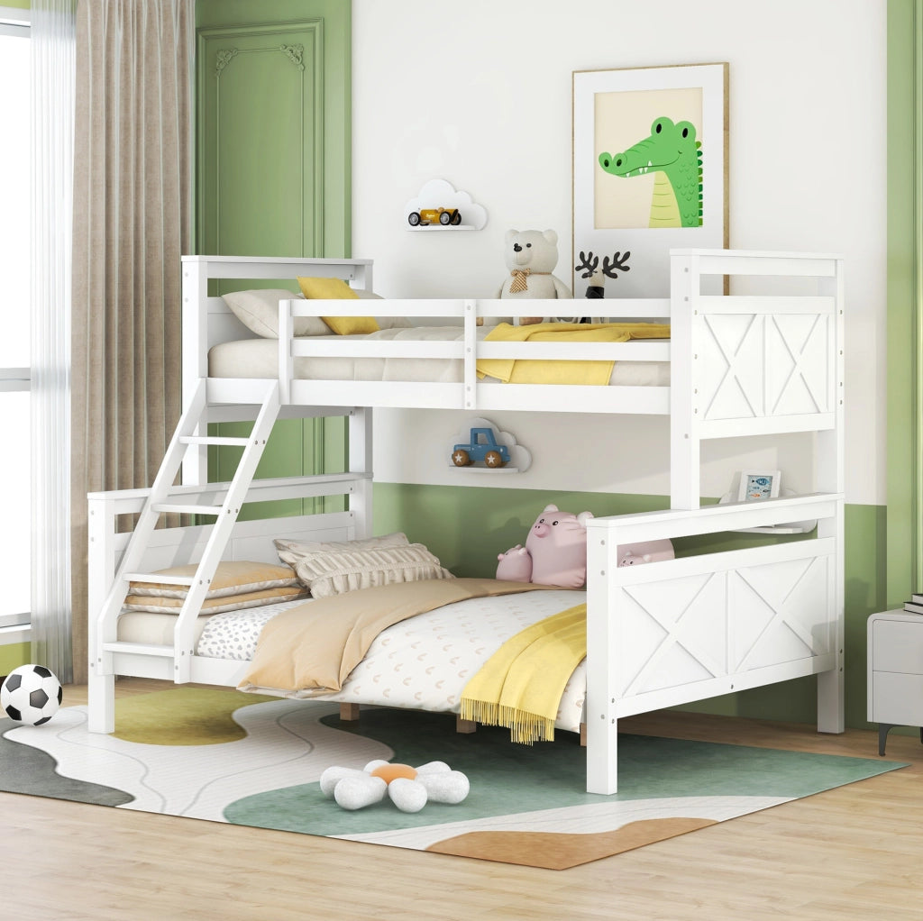 Letto a castello in legno 90/140x200 cm divisibile in 2 letti separati